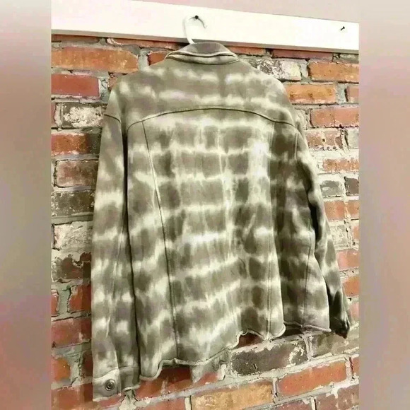 Anthropologie Olivaceous Dyed Shacket Sized Small - Picture 9 of 11